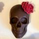 Tête de mort en chocolat noir
